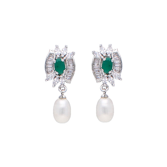 J Pearls Hrishita Pearl Earrings - Real Pearl Jewelry | Swadesiicart