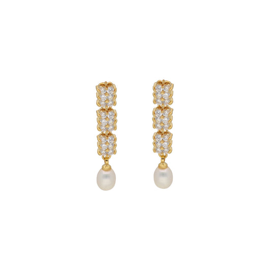 J Pearls Shine Stone Pearl Necklace - Real Pearl Jewelry | Swadesiicart