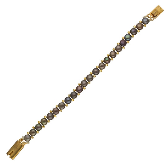 J Pearls Zaha 1 Line Pearl Bracelet - Swadesiicart