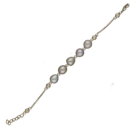 J Pearls Zoya 1 Line Pearl Bracelet - Swadesiicart