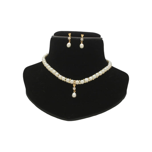 J Pearls Jabi 1 Line Pearl Necklace