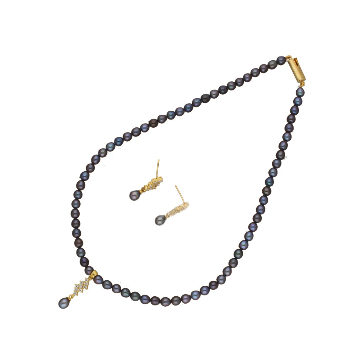 J Pearls Lopa 1 Line Pearl Necklace | Swadesiicart