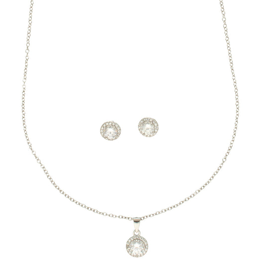 J Pearls Sophisticated 925 Silver Pendant Set