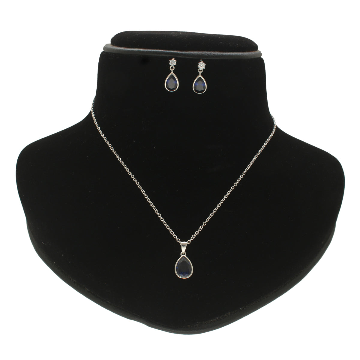 J Pearls Intricate 925 Silver Designer Pendant Set | Swadesiicart