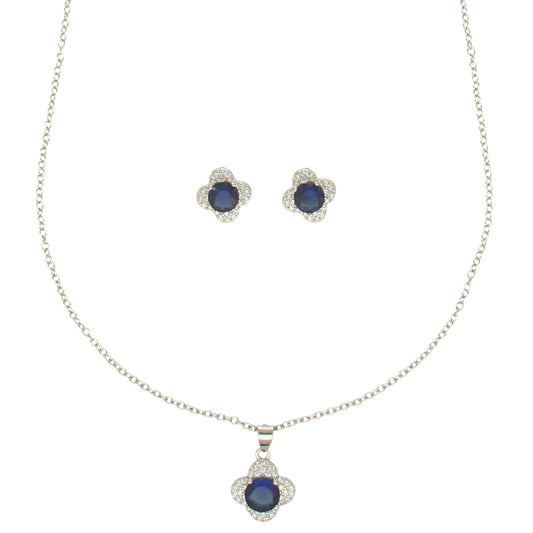 J Pearls Minimalist 925 Silver Pendant Set
