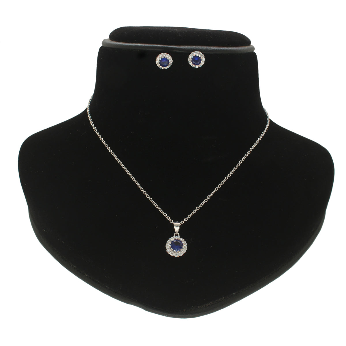 J Pearls Classic 925 Silver Pendant Set | Swadesiicart