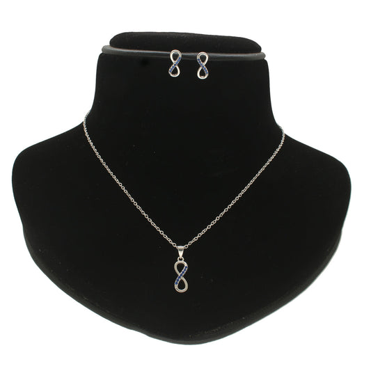 J Pearls Artistic 925 Sterling Silver Pendant Set