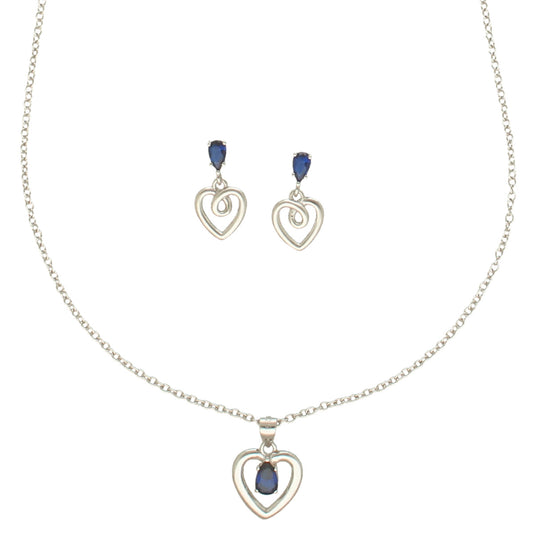 J Pearls Unique 925 Sterling Silver Pendant Set