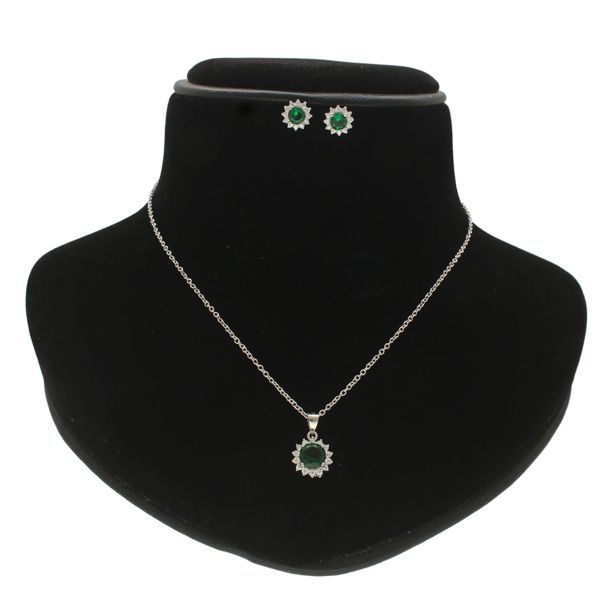 J Pearls Contemporary 925 Silver Pendant Set | Swadesiicart