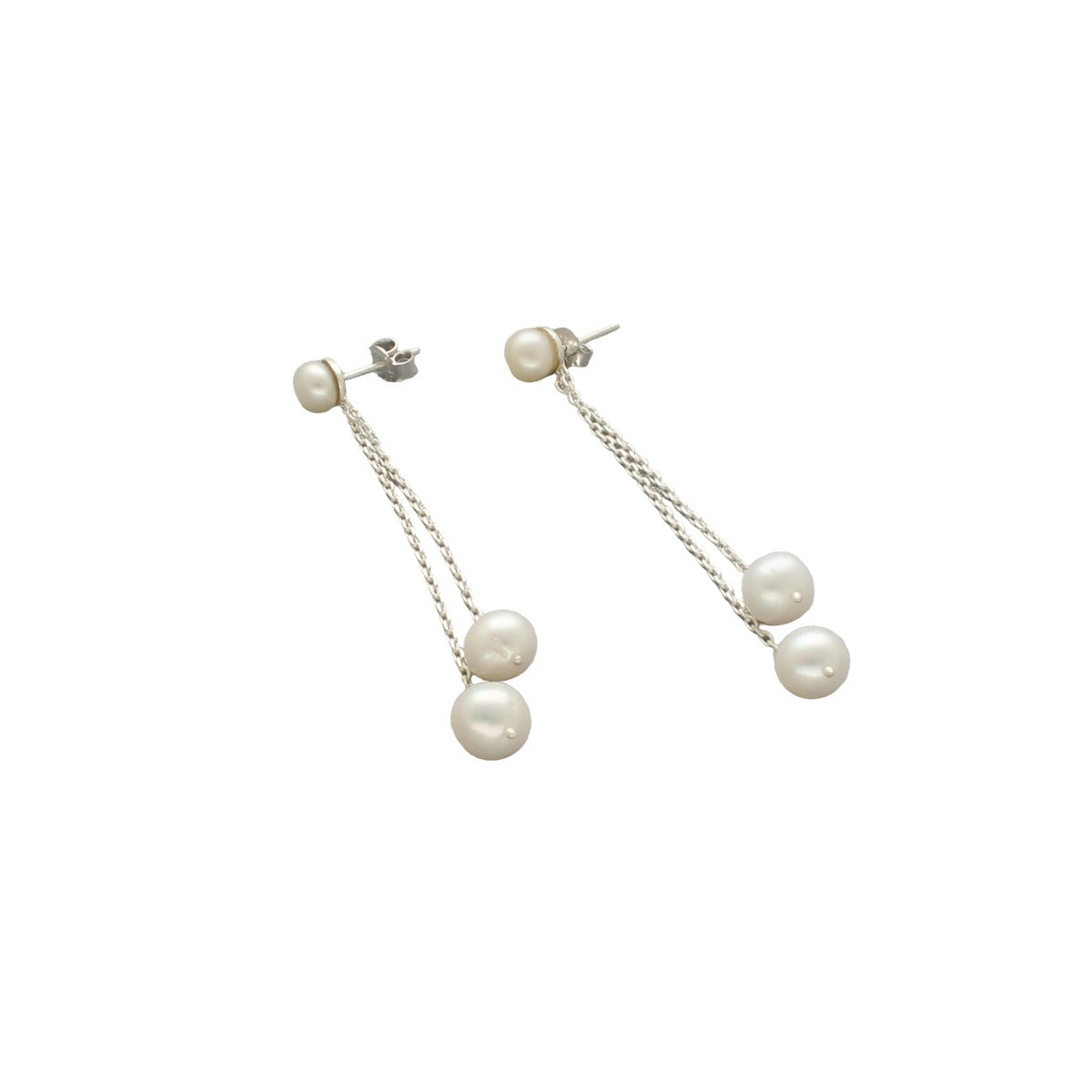 J Pearls Trendy 925 Silver Earrings - Swadesiicart