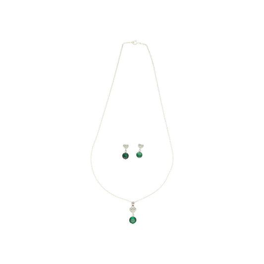 J Pearls Luvya 925 Silver Pendant Set
