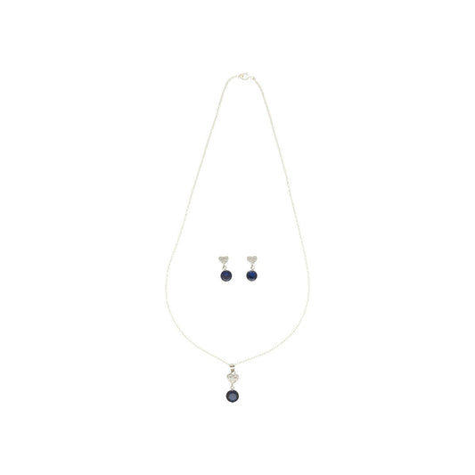 J Pearls Clara 925 Silver Pendant Set