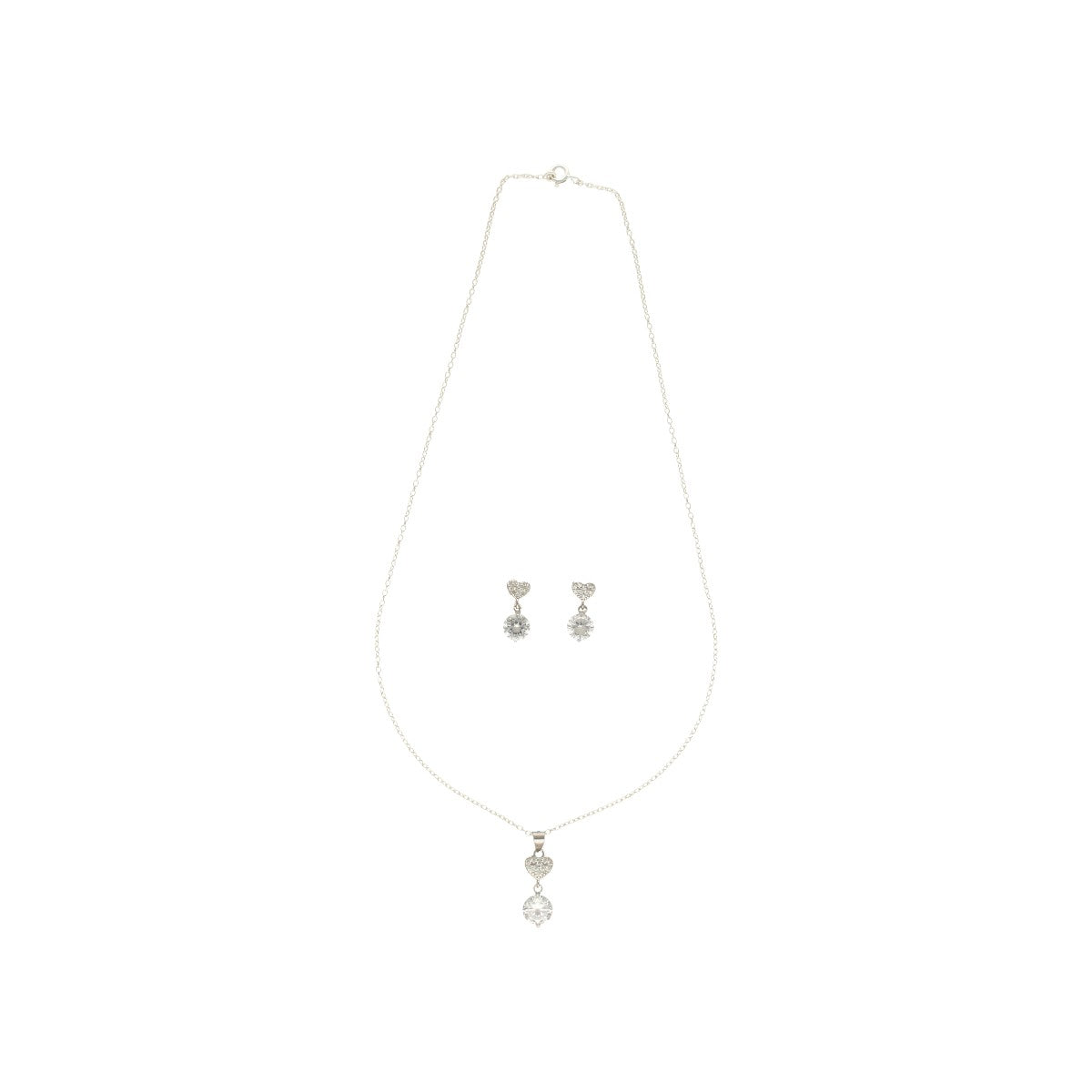 J Pearls Adora 925 Silver Pendant Set | Swadesiicart