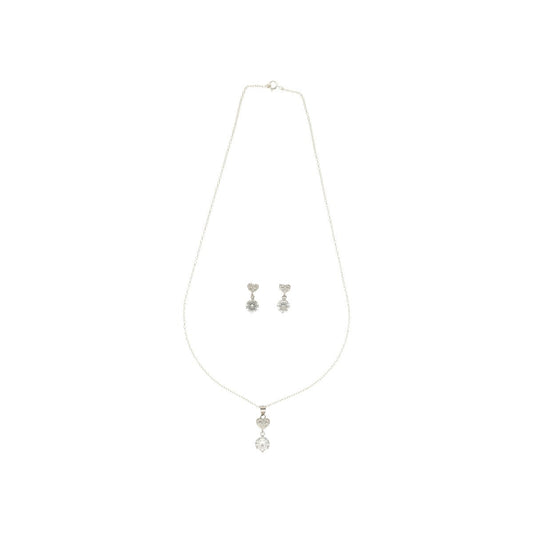 J Pearls Adora 925 Silver Pendant Set