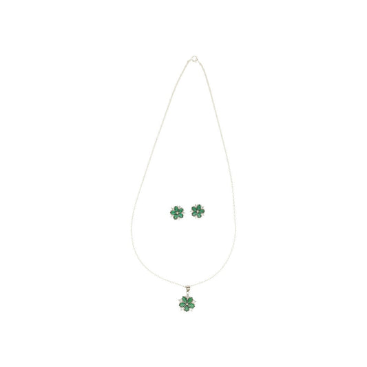 J Pearls Faris 925 Silver Pendant Set
