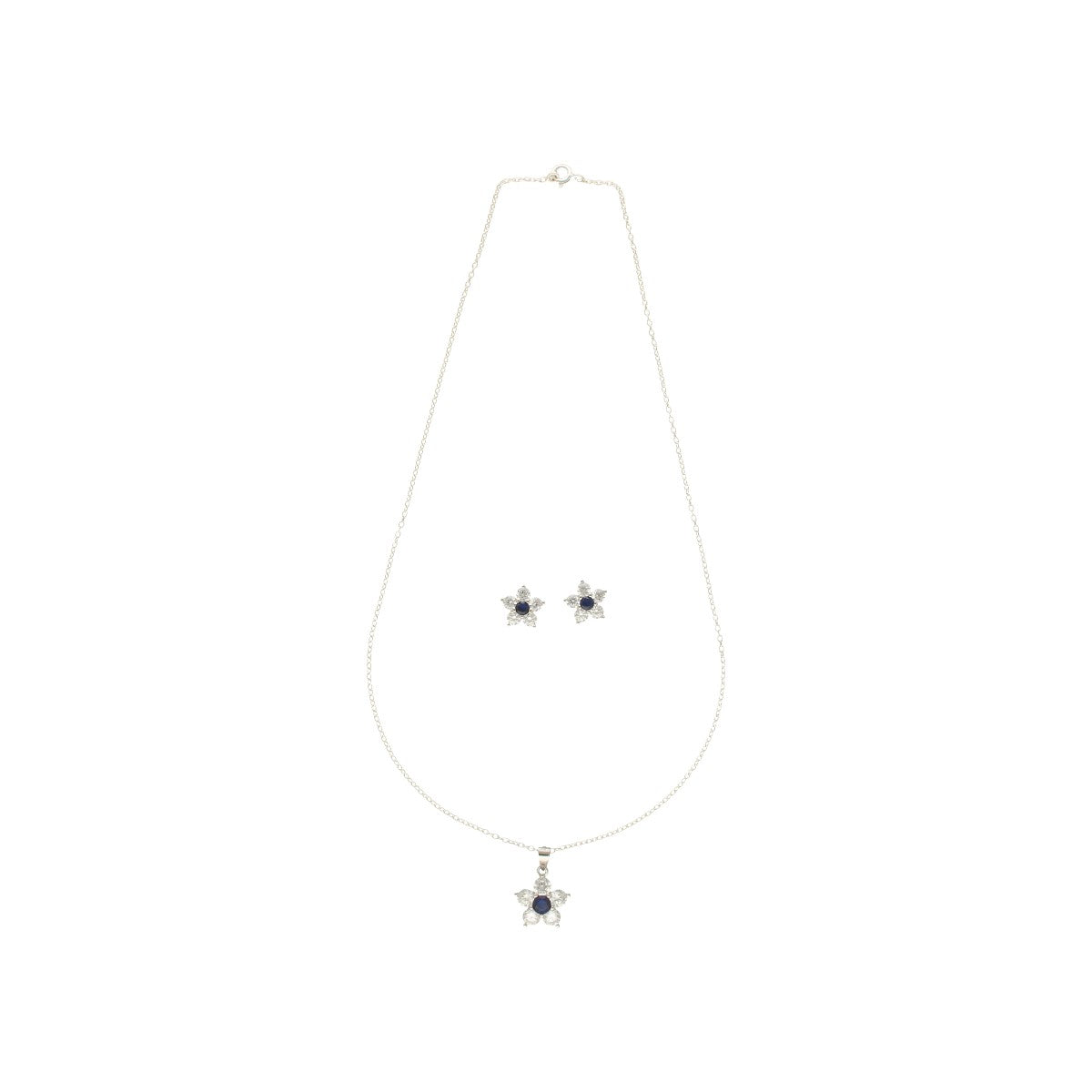J Pearls Percy 925 Silver Pendant Set | Swadesiicart