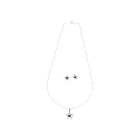 J Pearls Percy 925 Silver Pendant Set
