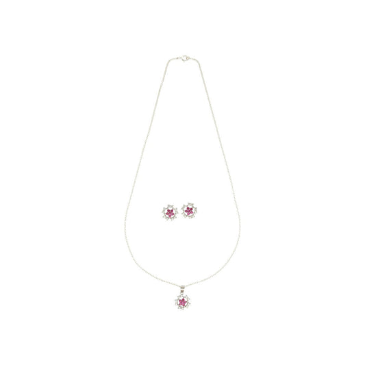 J Pearls Elinor 925 Silver Pendant Set | Swadesiicart