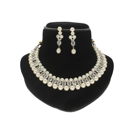 J Pearls Asra Pearl Choker Set | Swadesiicart