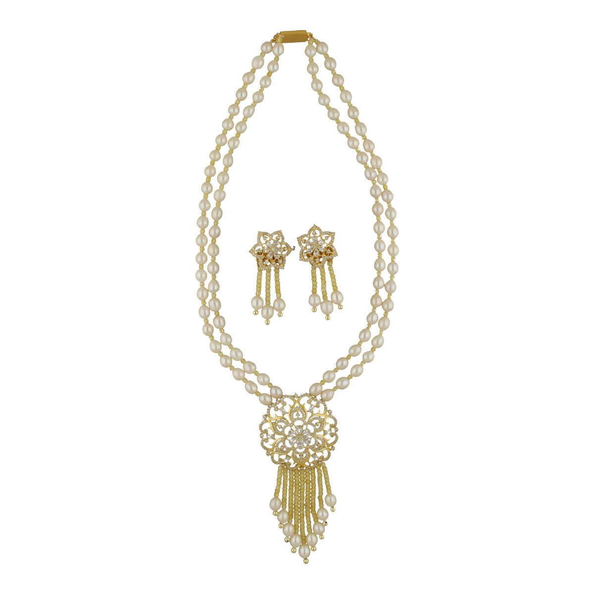 J Pearls Zerin Pearl Set - Swadesiicart