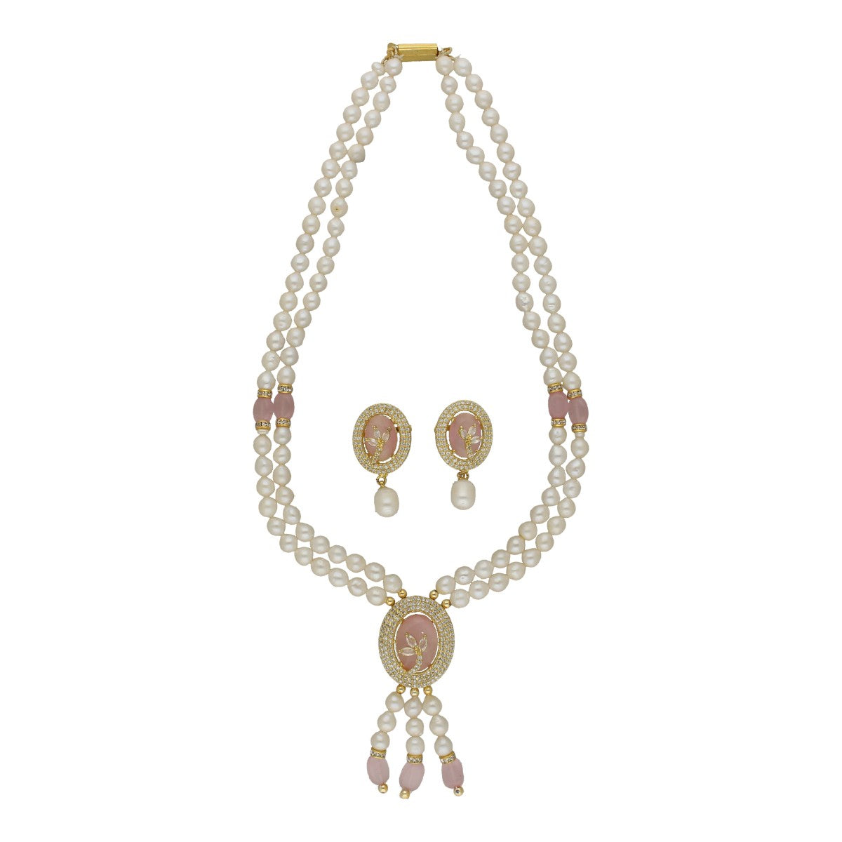 J Pearls Fena Pearl Set - Swadesiicart