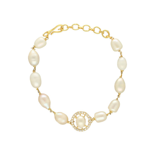 J Pearls Yasti Pearl Bracelet - Swadesiicart