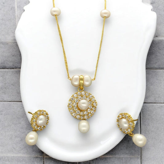 J Pearls Clara Pearl Pendant Set
