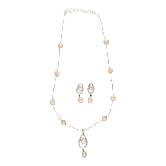 J Pearls Tasha Pearl Pendant Set