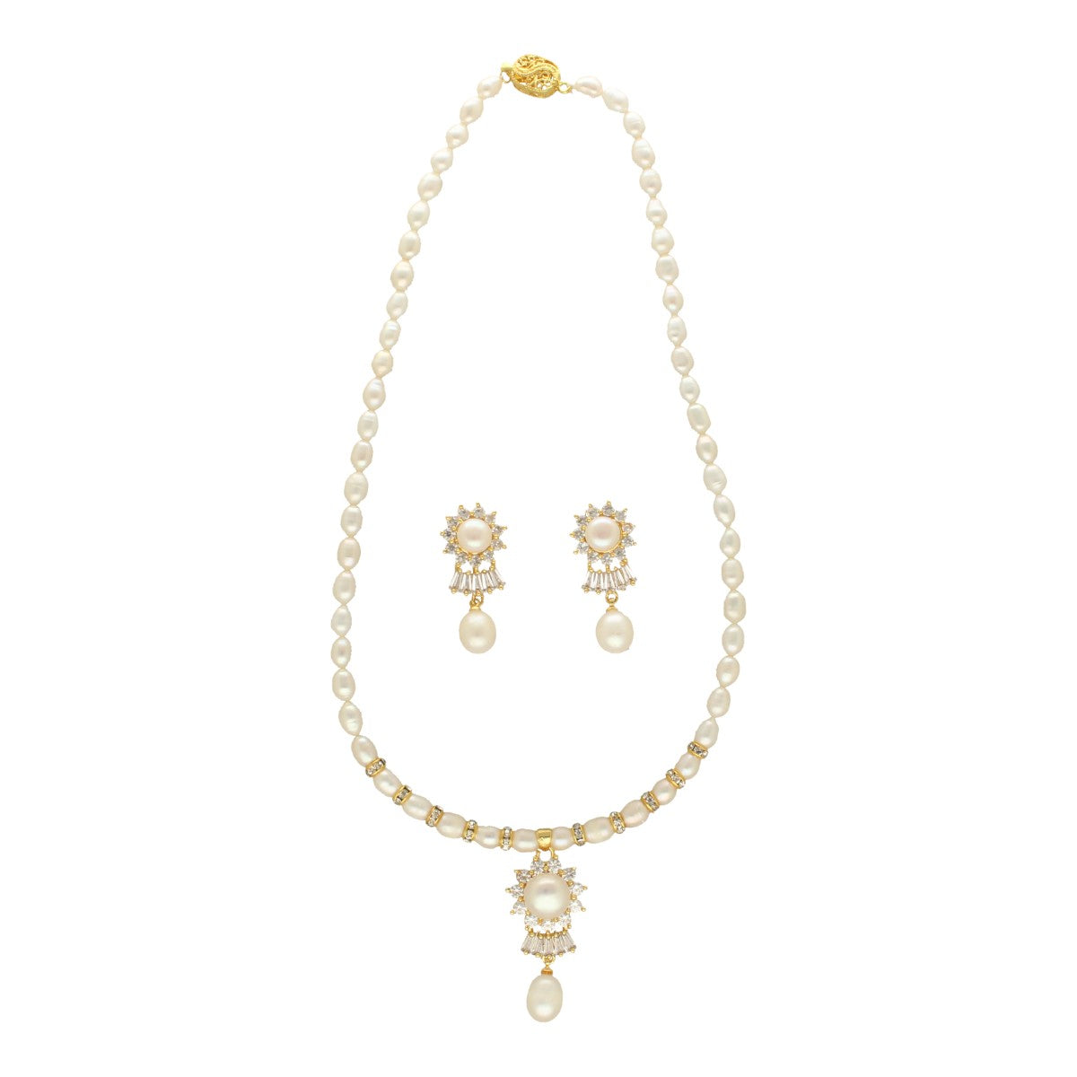 J Pearls Klara Pearl Set - Swadesiicart