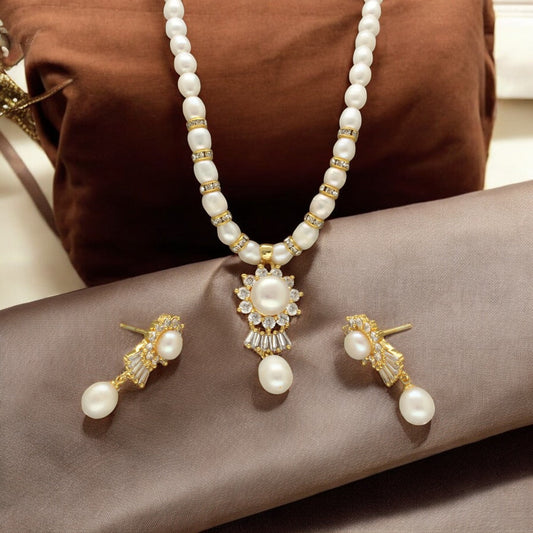 J Pearls Klara Pearl Set - Swadesiicart