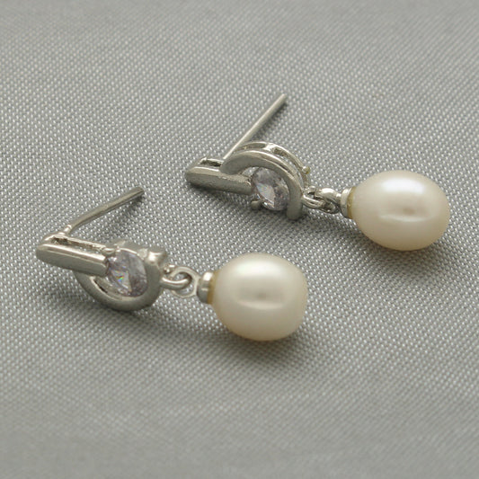 J Pearls Charvi Pearl Earrings - Swadesiicart