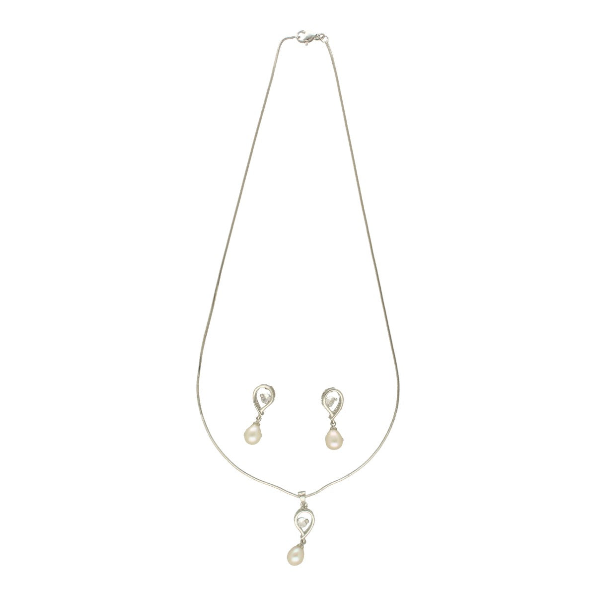 J Pearls Amora Pearl Pendant Set | Swadesiicart