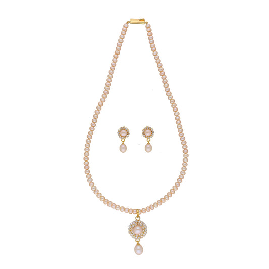 J Pearls Qushi 1 Line Button Pearl Set - Real Pearl Jewelry - J Pearls