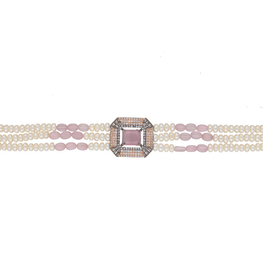 J Pearls Jaagruthi Pearl Choker - Real Pearl Jewelry | Swadesiicart