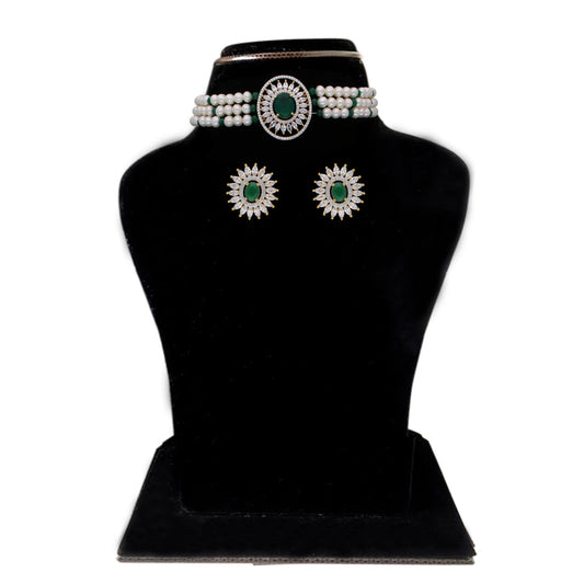 J Pearls Lipika Pearl Choker - Real Pearl Jewelry | Swadesiicart