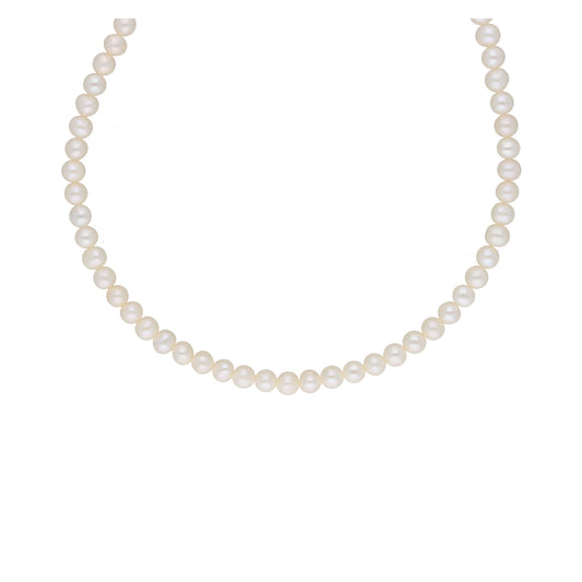 J Pearls Pratyusha 1 Line Pearl Necklaces - Real Pearl Jewelry | Swadesiicart