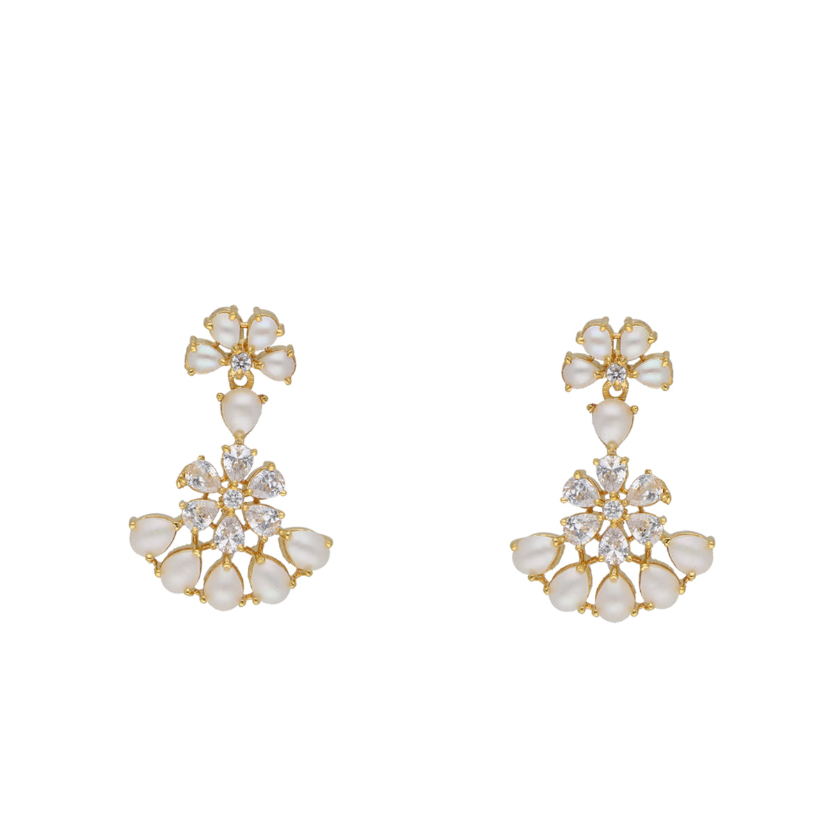 J Pearls Sarah Necklace Set - Real Pearl Jewelry - Swadesiicart