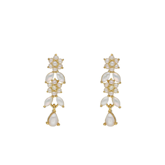 J Pearls Zara 1 Line Necklace Set - Real Pearl Jewelry