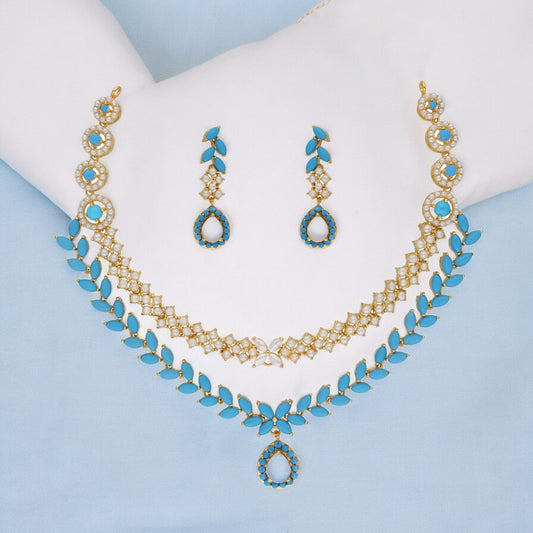 J Pearls Trendy Necklace Set - Swadesiicart