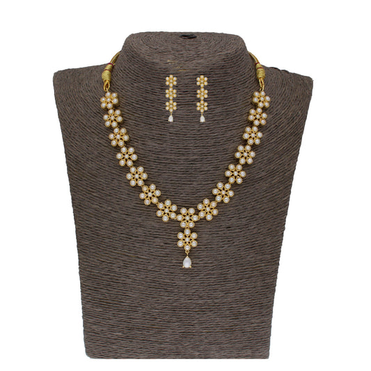 J Pearls Baasima 1 Line Necklace Set - Real Pearl Jewelry - J Pearls