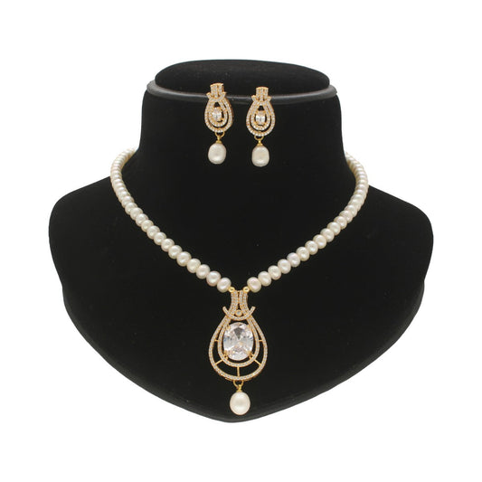 J Pearls Dazzle Pearl Necklace Set