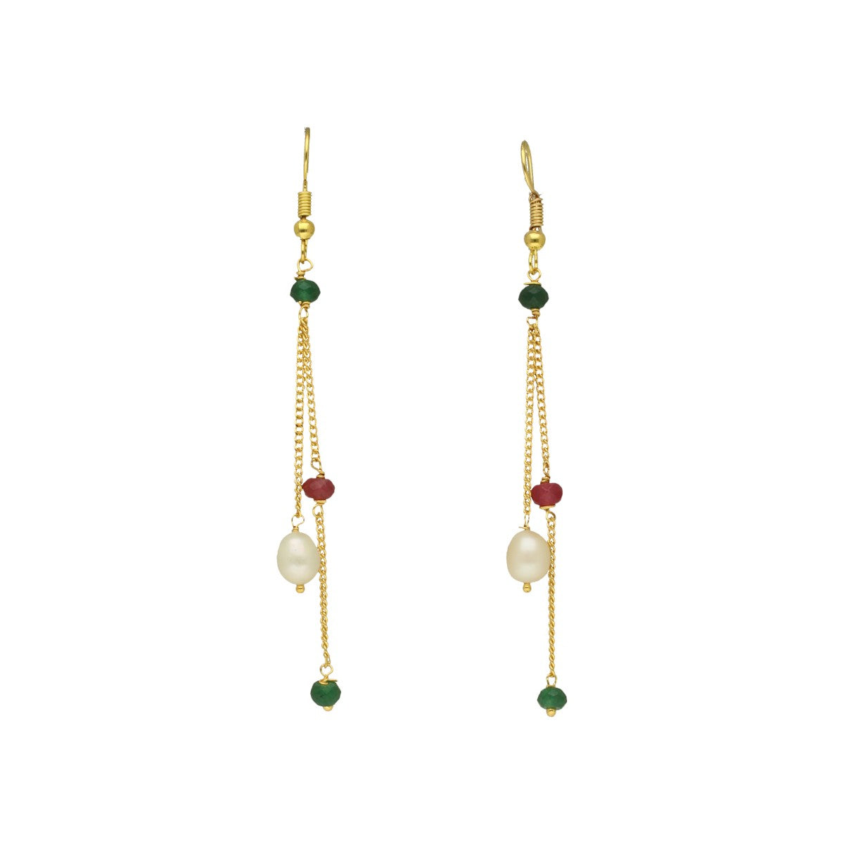 J Pearls Zuri Pearl Earrings - Swadesiicart