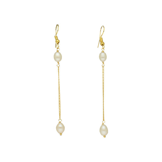 J Pearls The Lorie Pearl Earrings - Swadesiicart