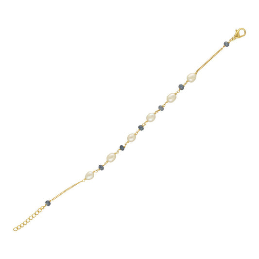 J Pearls The Mystic Shimmer Pearl Bracelet - Swadesiicart