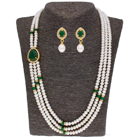 J Pearls Famous 3 String Necklace Set - Real Pearl Jewelry - J Pearls