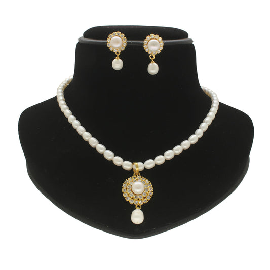 J Pearls Flora Pearl Pendant Set