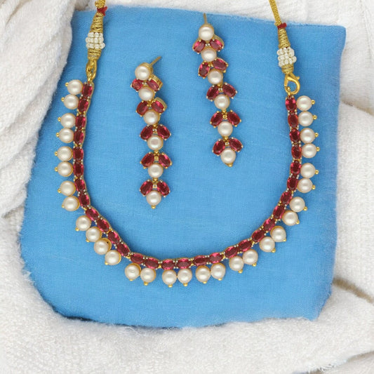 J Pearls Stellar Pearl Set - Swadesiicart