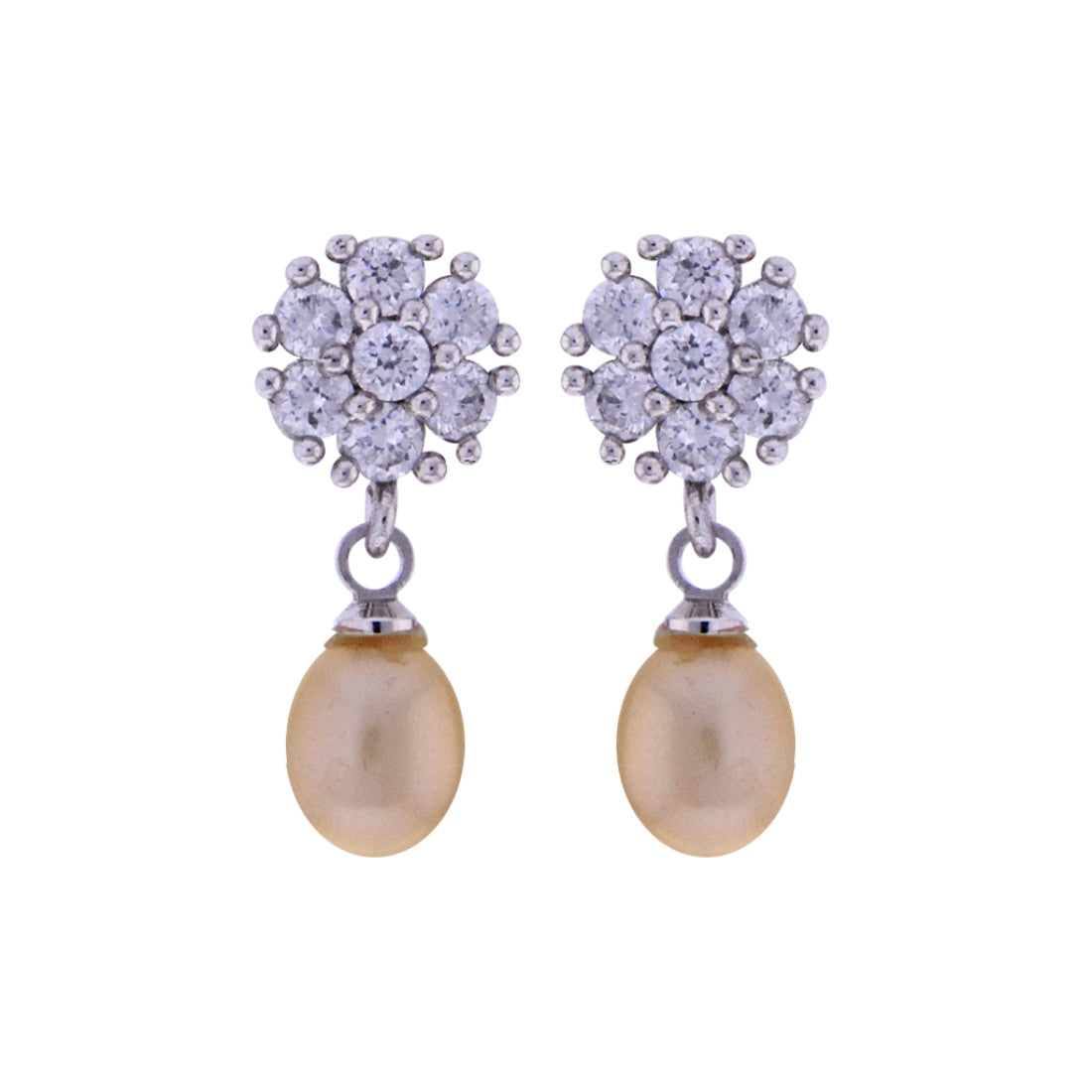 J Pearls Pink Pearls Drop Earrings - Real Pearl Jewelry - J Pearls