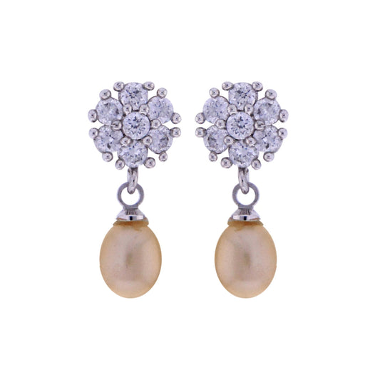 J Pearls Pink Pearls Drop Earrings - Real Pearl Jewelry - J Pearls