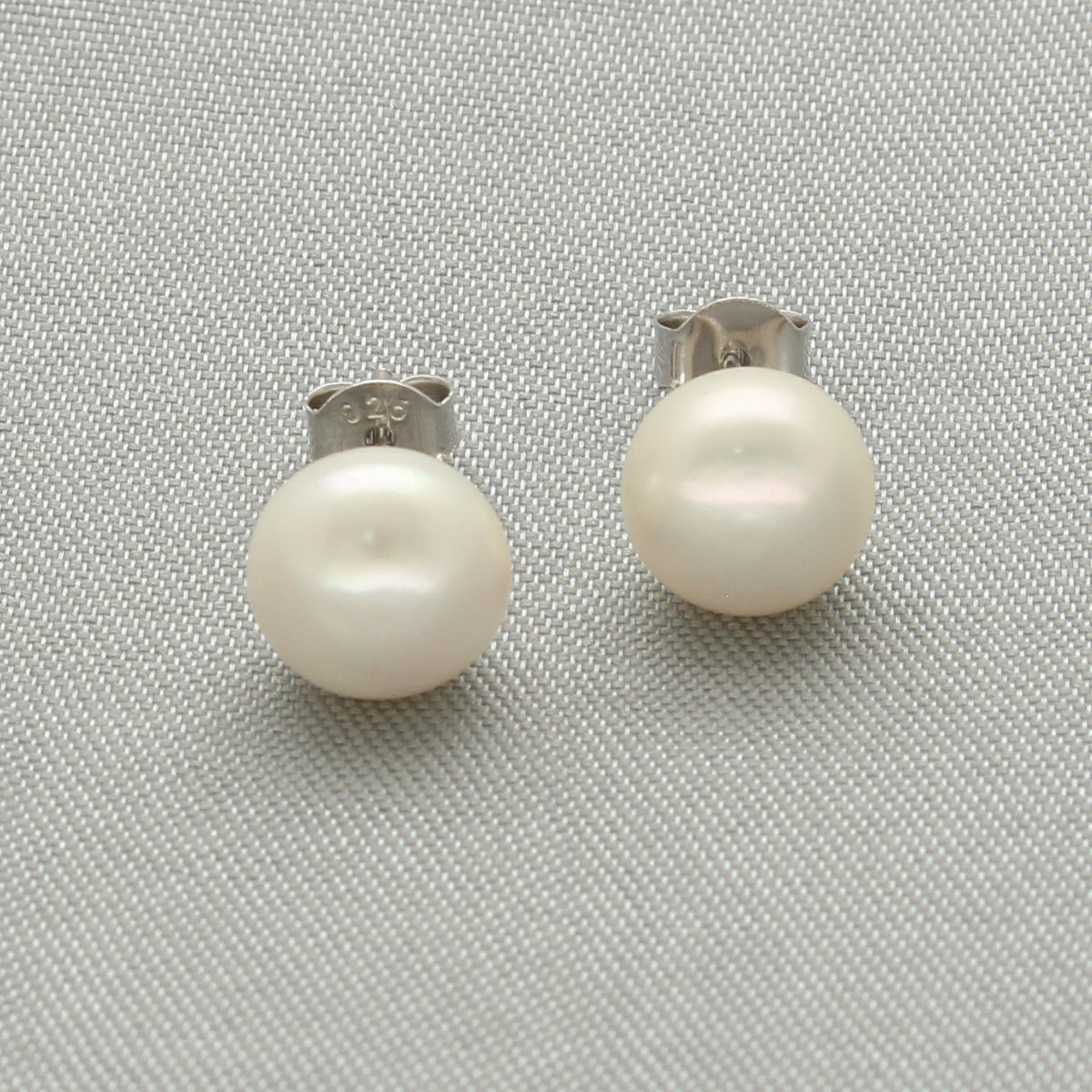 J Pearls Lavish 925 Sterling Silver Stud Earrings - Swadesiicart